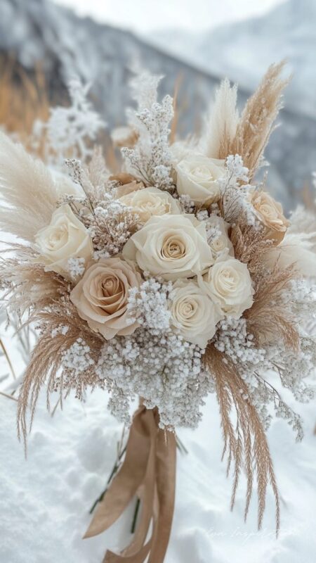 Bouquet-Enneige-de-Pampas-et-Gypsophile-Cristallise