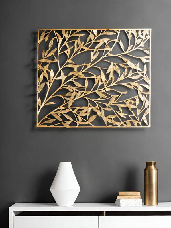 DECO-mural-en-metal-or-feuille