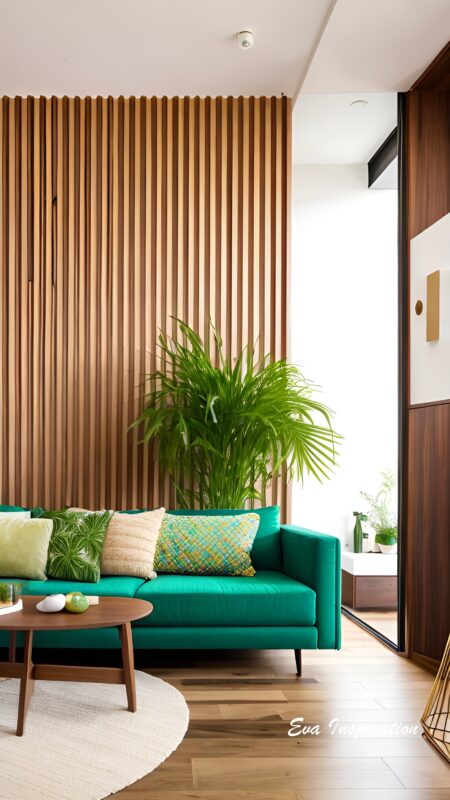 IDEE-mur-bois-lambris-tendance-deco-2025