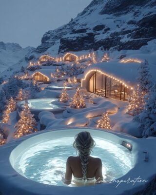 Maison troglodyte spa montagne neige