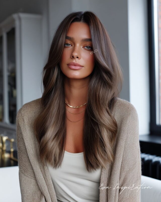 Marron Glacé Moka couleur marron cendré