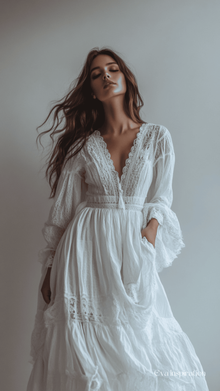 ROBE-LONGUE-ETE-blanche-dentelle-decollete-V