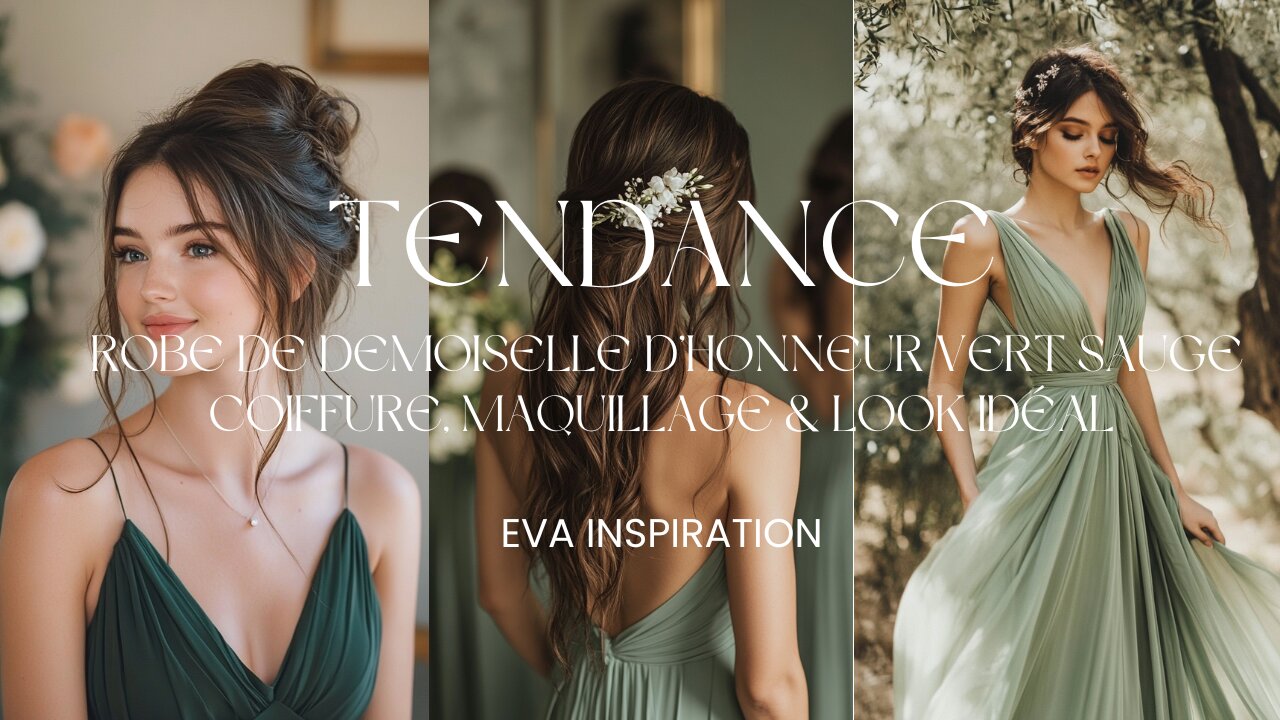 Robe Demoiselle d’Honneur Vert Sauge