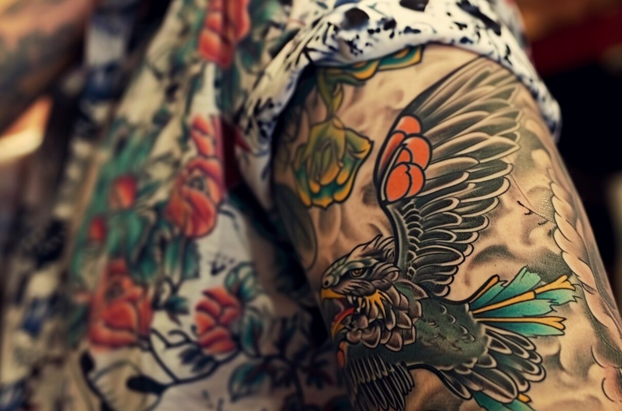 Tatouage-Old-School-Le-Style-Indemodable-a-la-Mode-traditionnel