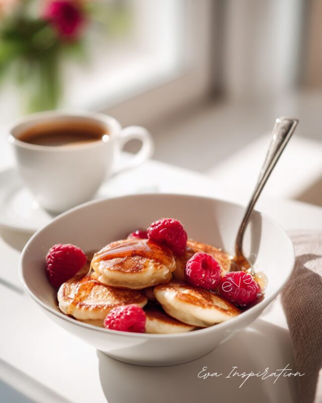 bol de mini pancakes et fruit recette healthy