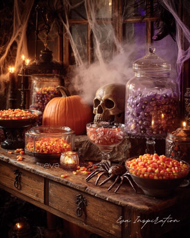 candy bar halloween fumant effrayant citrouille crane