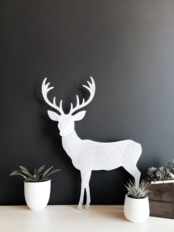 cerf-metal-blanc-deco-mural