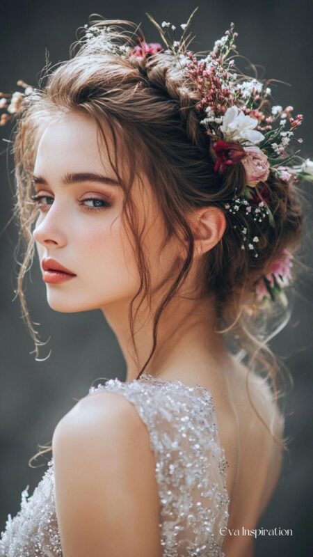 chignon_couronne_florale