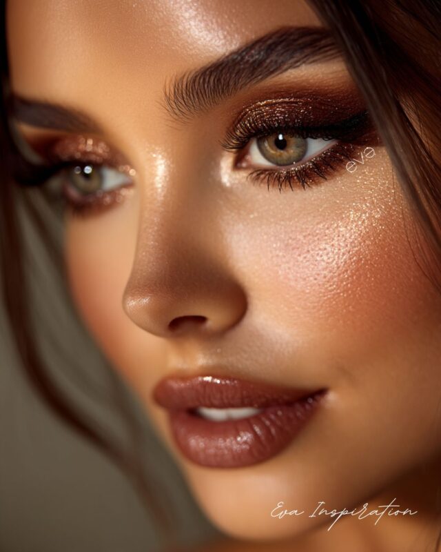 chocolat maquillage nouvel an eva inspiration