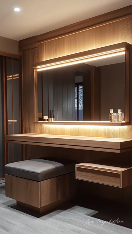 coiffeuse femme architecte meuble