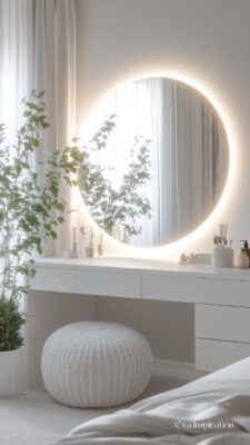 coiffeuse meuble miroir
