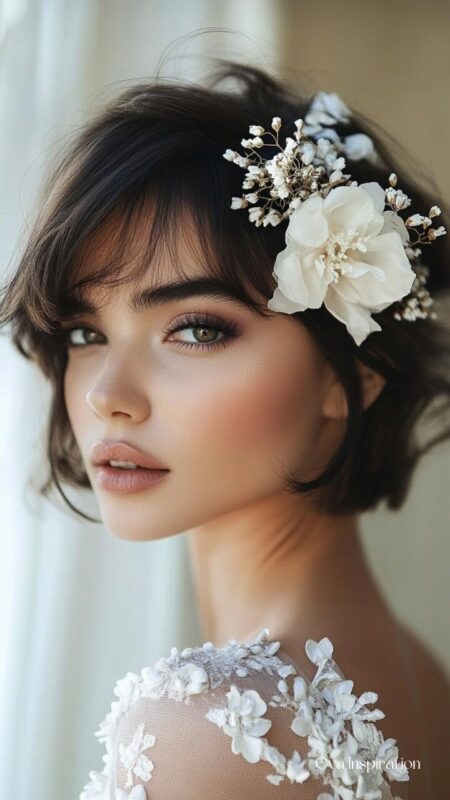 coiffure-mariage-cheveux-lisse-court-idee