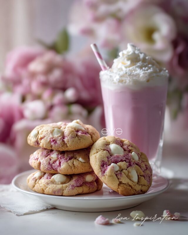 cookie beau aesthetic blanc violet moelleux americain