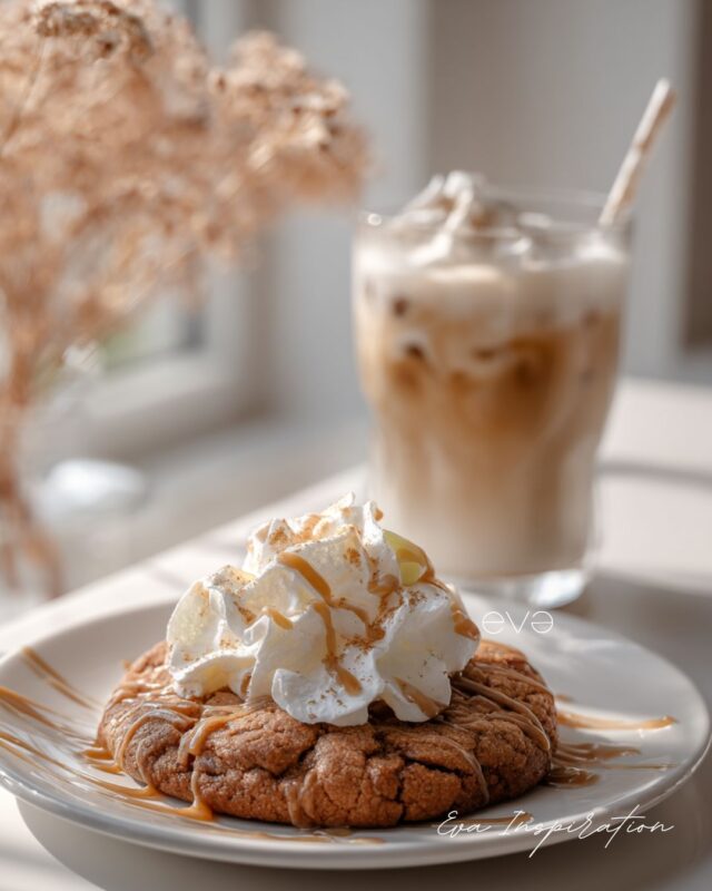 cookie creme chantilly pomme caramel