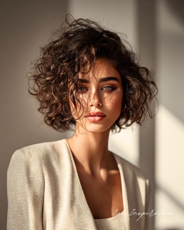 coupe carre cheveux boucles naturel