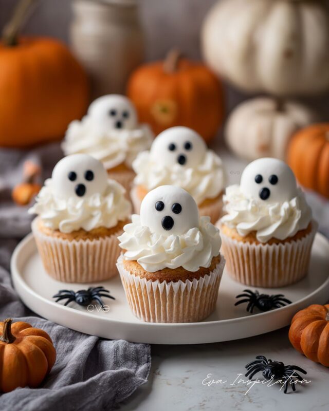 cupcake fantome halloween