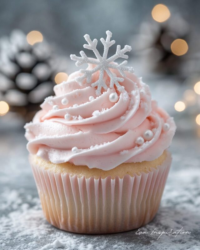 cupcake-noel-rose-flocon-tendance-idee