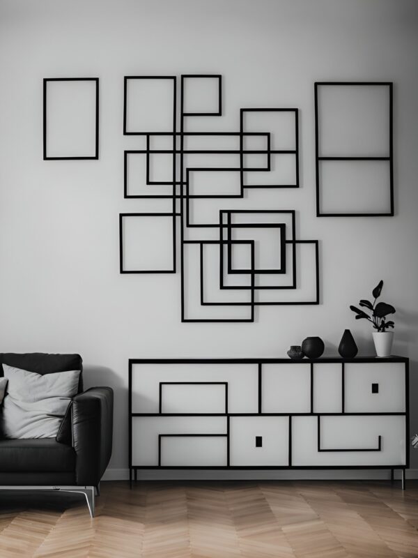 deco-mural-metal-noir-forme-lineraire-carre-architecte-moderne-minimaliste-pour-salon-ou-bureau