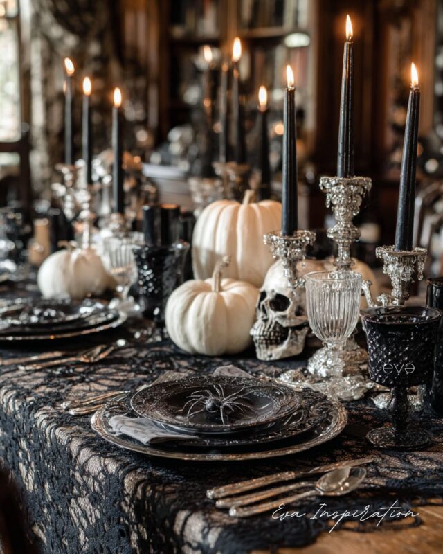 decoration halloween table effrayante eva inspiration