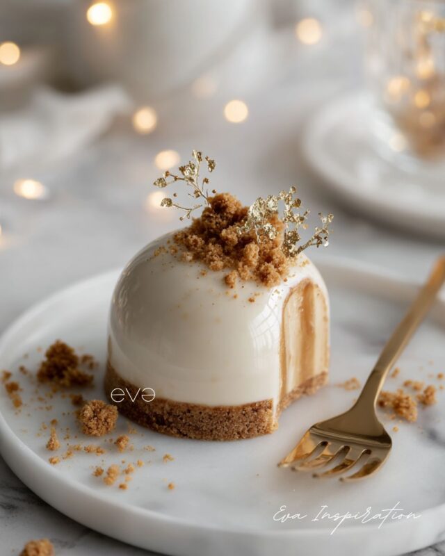 dome chic speculoos caramel dessert nouvel an