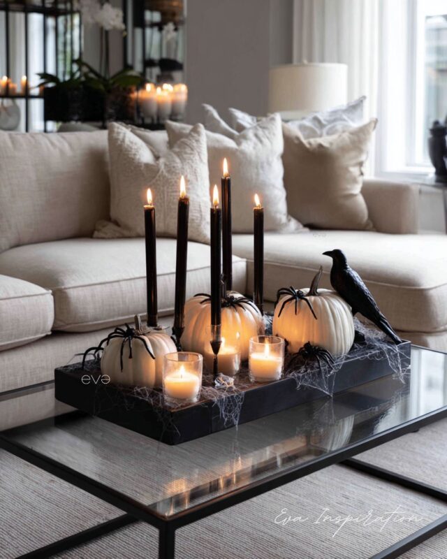 eva inspiration table basse deco halloween idee