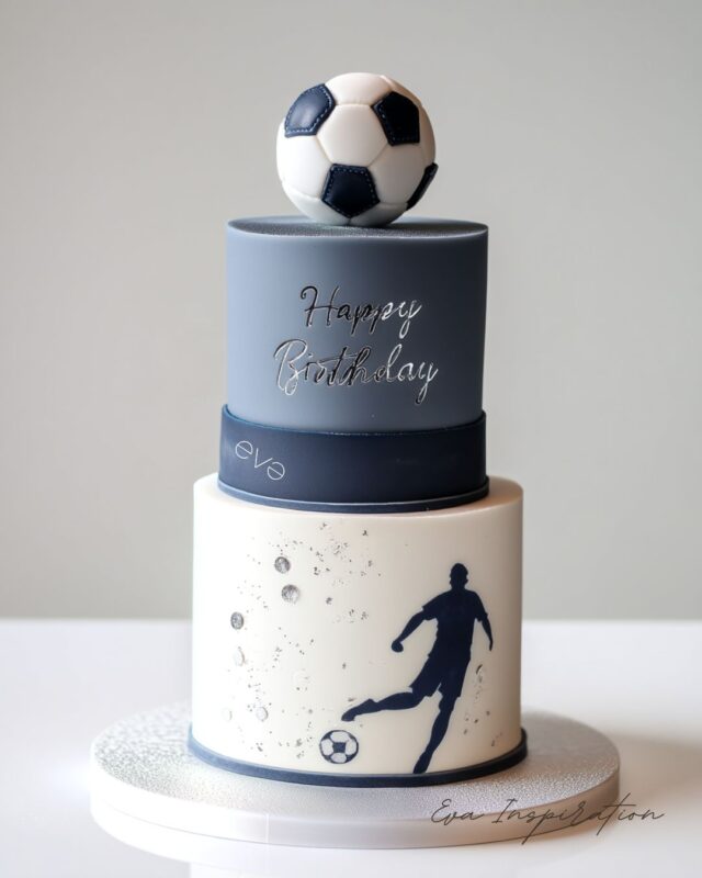 gateau anniversaire foot ballon decoration pour hommr