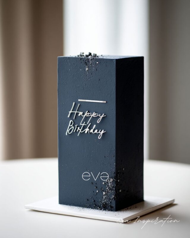 gateau anniversaire homme haut rectangulaire chic elegant beau