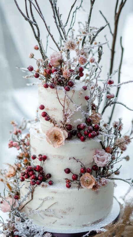 gateau-mariage-hiver-boheme-idee