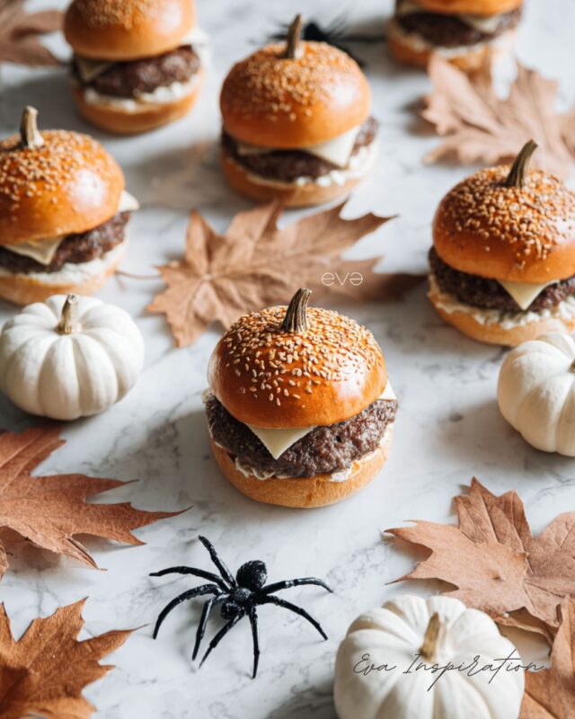 hamburger halloween citrouille idee eva inspiration