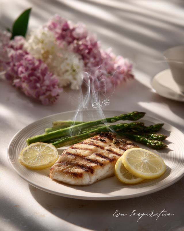 idée recette barbecue poissons et asperge