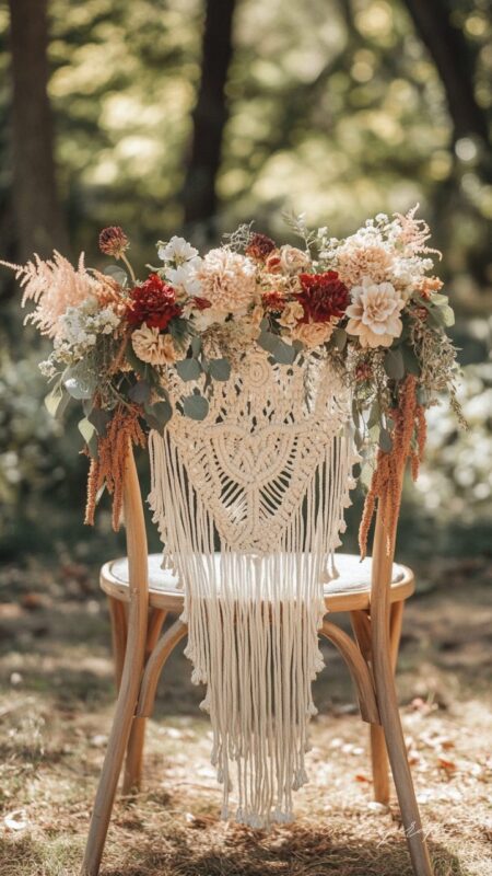 idees-fleurs-seche-chaise-mariage-boho