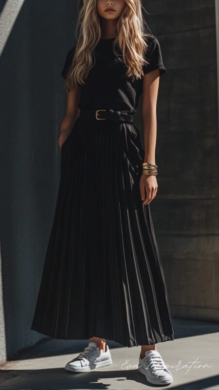 Outfit noir tendance rentrée