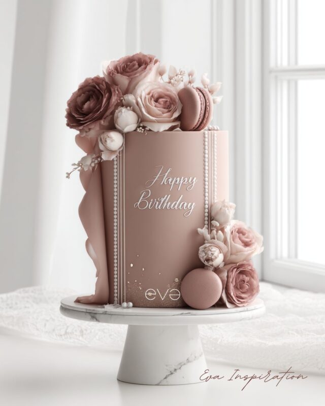 layer cake deco rose poudre feminin anniversaire