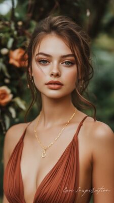 look simple robe terracotta demoiselle honneur