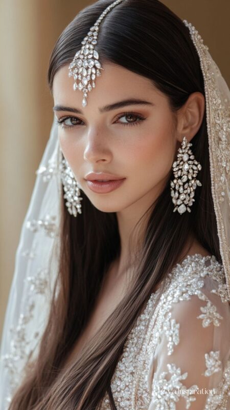 maang-tikka-coiffure-mariage-indienne-idee-cheveux-lisse