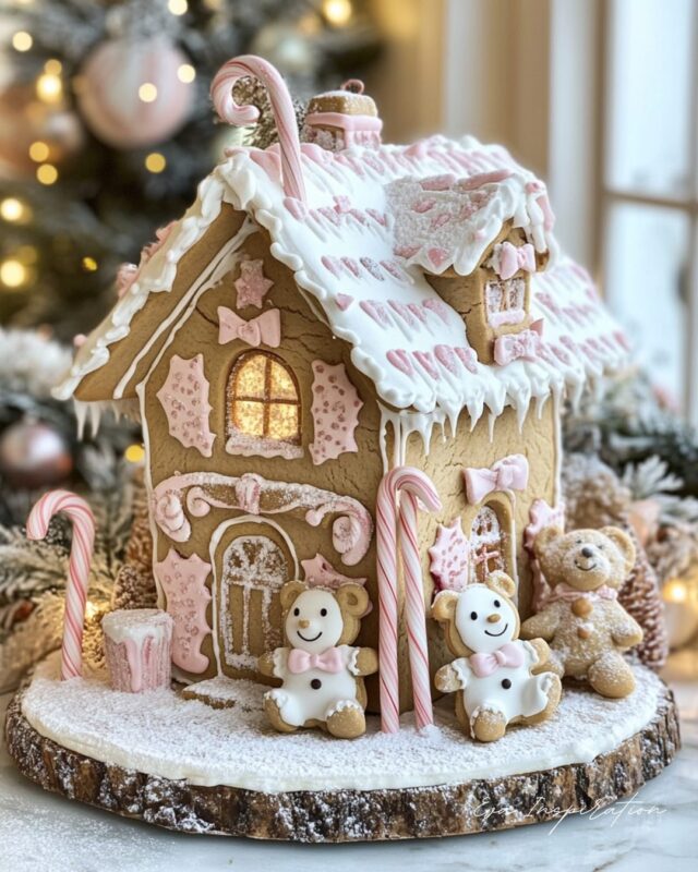 maison pain depice sucre ourson noel