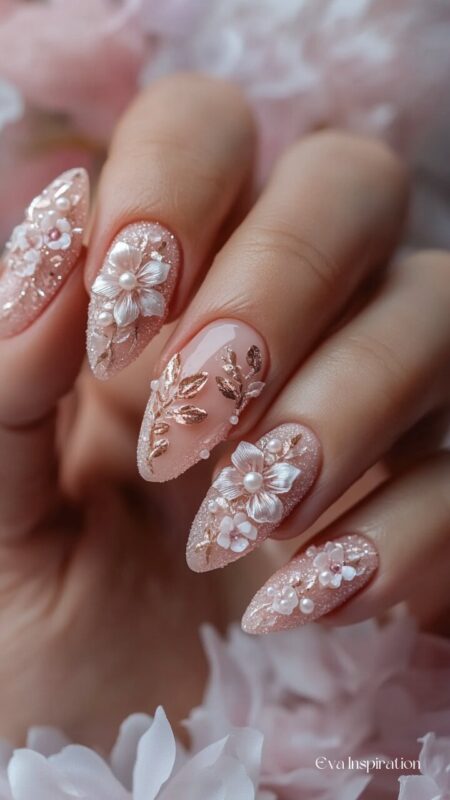 manucure-ongle-rose-nail-art-elegant