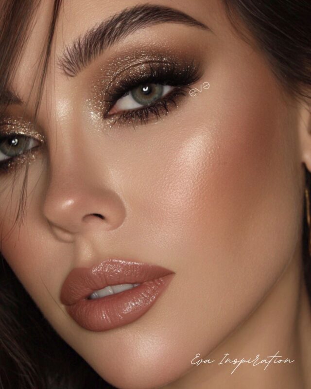 maquillage nouvel an paillette