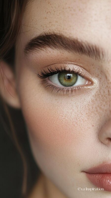 maquillage-yeux-vert-nude-naturel