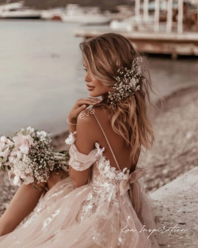 mariee au bord de mer