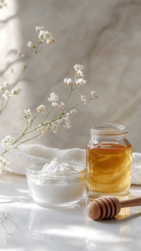 masque-miel-argan-cheveux-secs