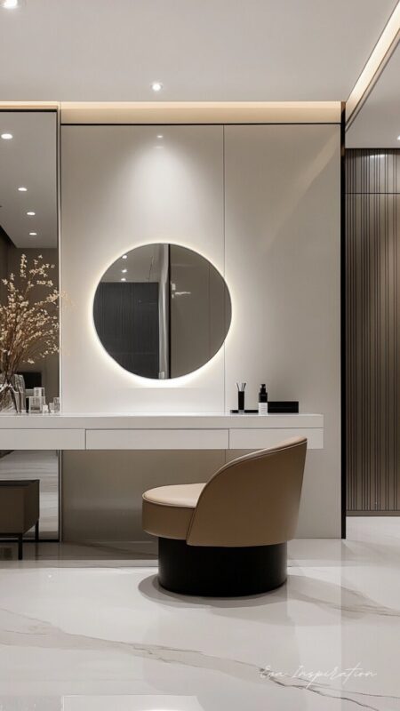 meuble coiffeuse moderne minimaliste idee