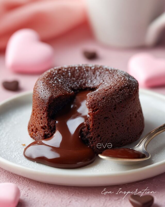 moelleux chocolat coulant saint valentin soiree