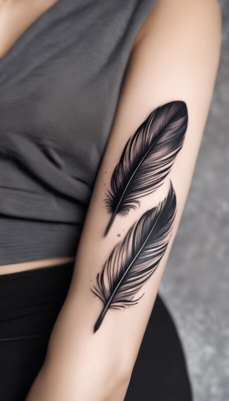 old-school-tatoo-feather-plume