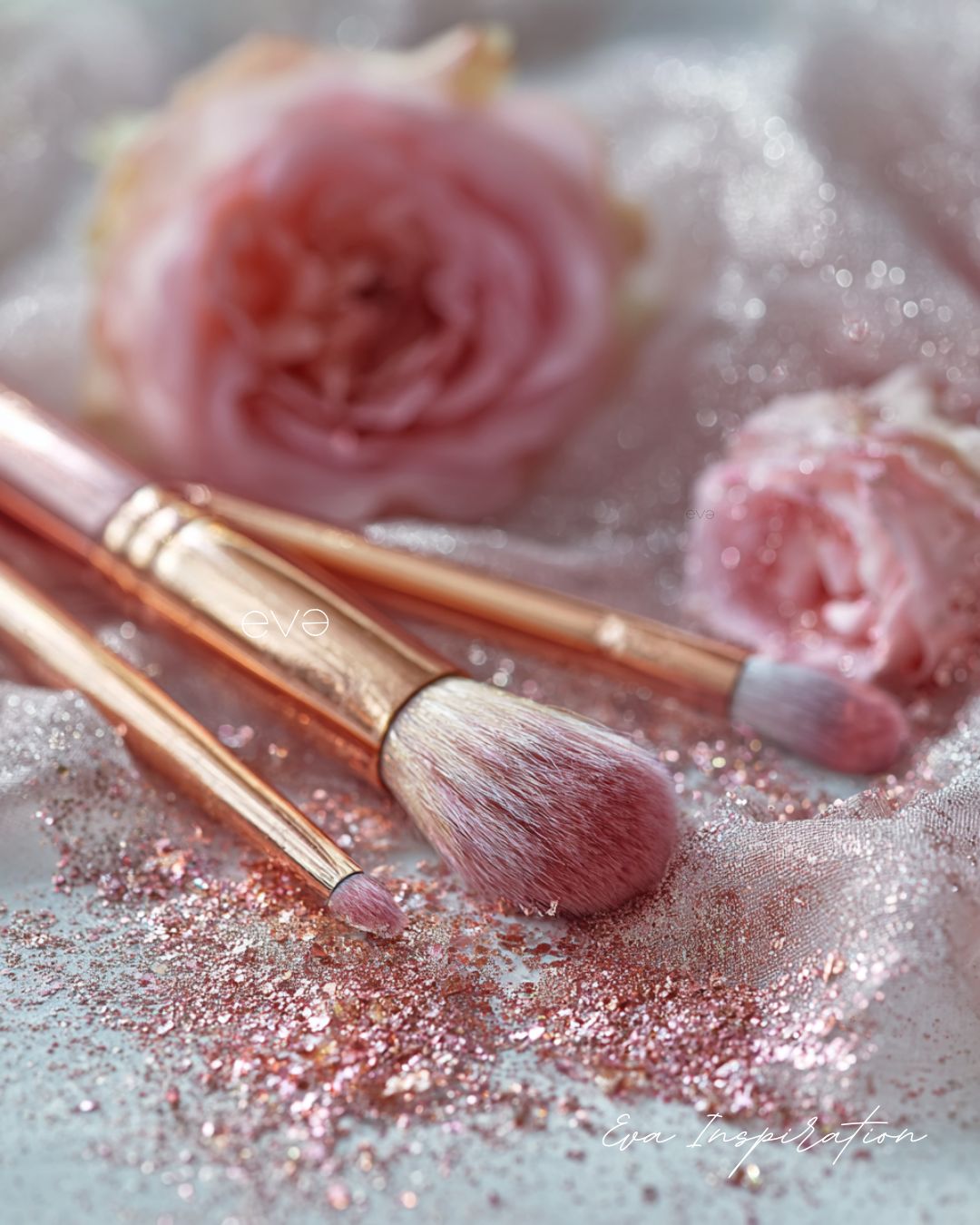 pinceaux blush et precision glitter