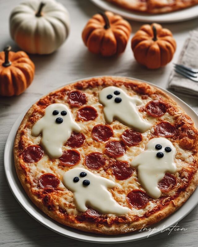 pizza food halloween fantome idee