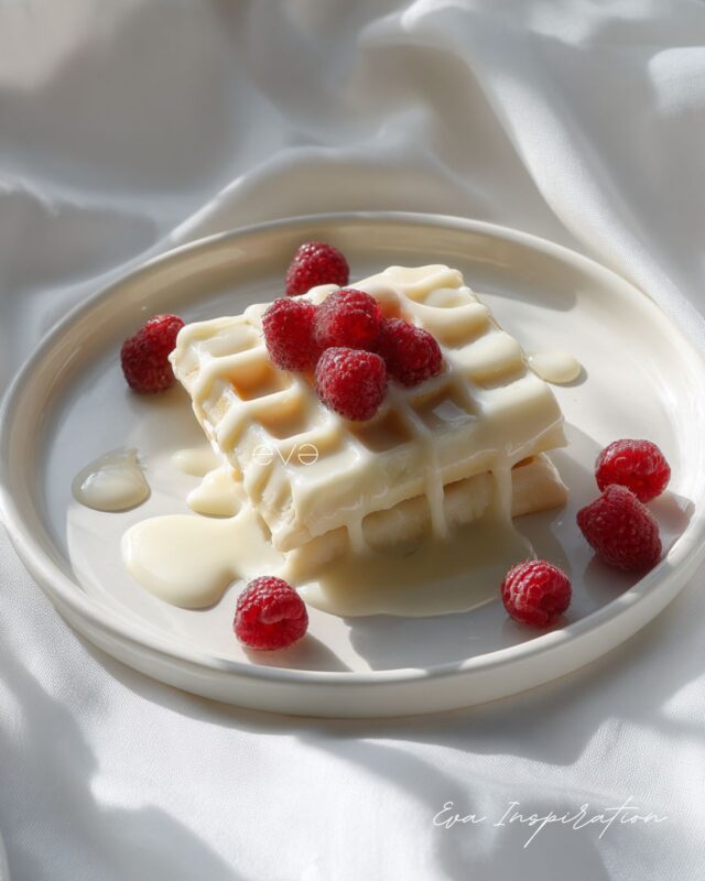 recette gaufre moelleuse chocolat blanc framboise