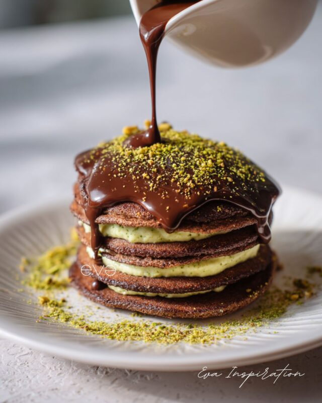 recette pancakes facon dubai style pistache chocolat