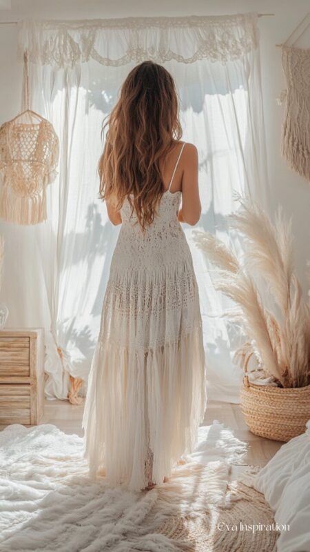 robe-longue-ete-blanche-dentelle-bretelle-fine-boheme-boho-style-trend