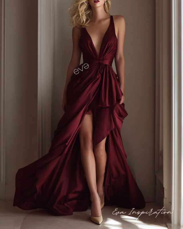 robe longue glamour saint valentin